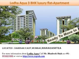 3 bhk residential flat in Dahisar Mumbai