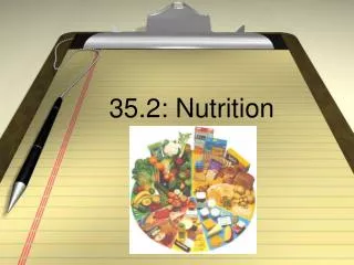 35.2: Nutrition