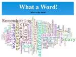 What a Word! - slide 1