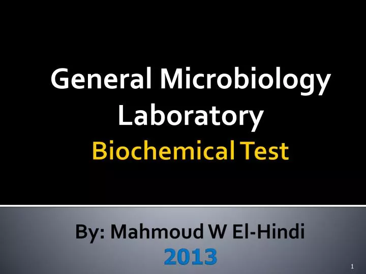 general microbiology laboratory