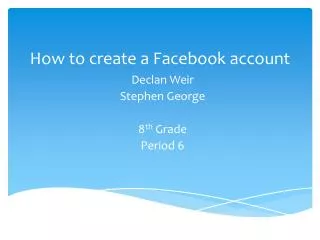 How to create a Facebook account