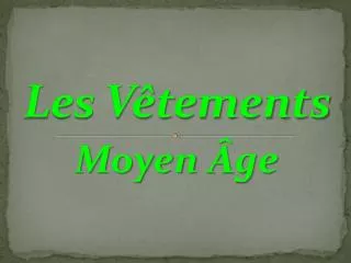 les v tements