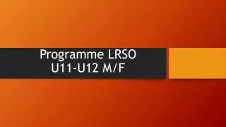 programme lrso u11 u12 m f