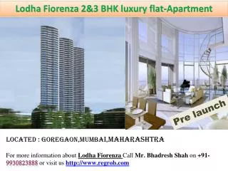 2 & 3 bhk residential flat-apartment in Goregaon East,Mumbai