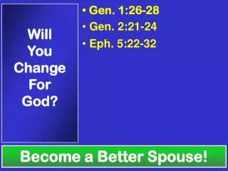 Become a Better Spouse!