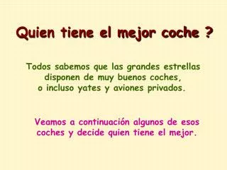 quien tiene el mejor coche