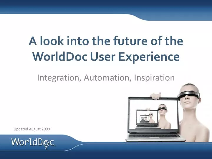 a look into the future of the worlddoc user experience