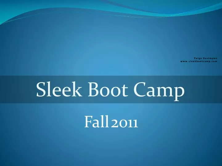 paige dustmann www sleekbootcamp com