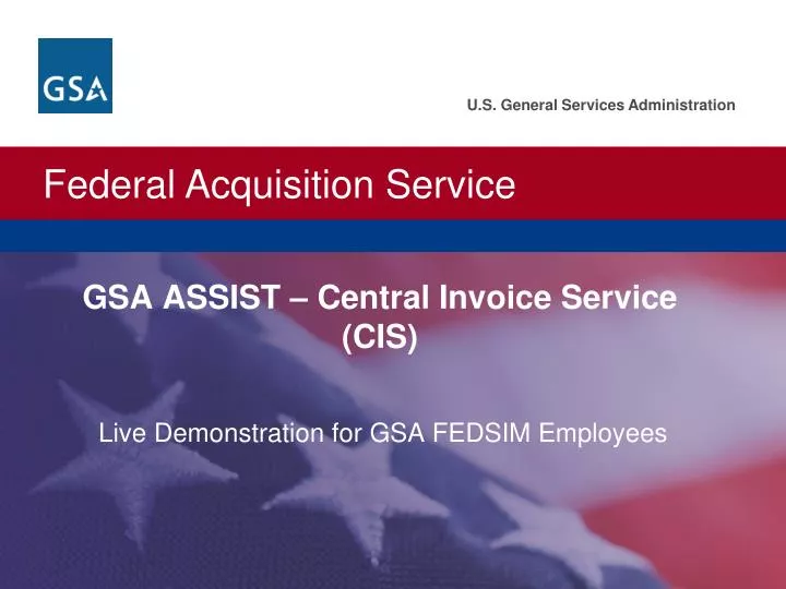 gsa assist central invoice service cis