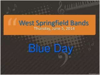 West Springfield Bands