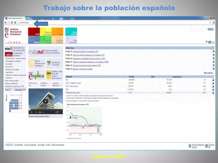 trabajo sobre la poblaci n espa ola