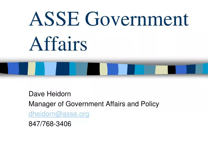 asse government affairs