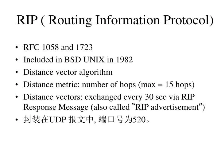 rip routing information protocol