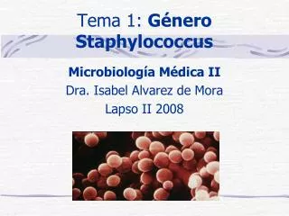 tema 1 g nero staphylococcus