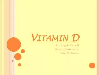 Vitamin D