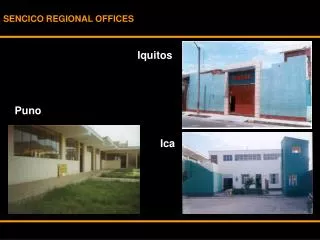 SENCICO REGIONAL OFFICES
