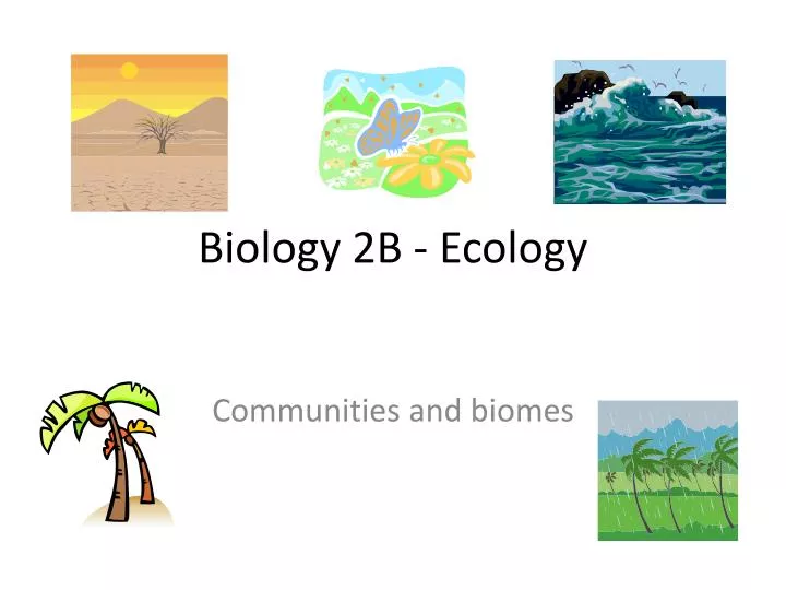 biology 2b ecology