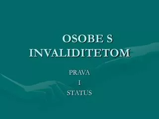 osobe s invaliditetom