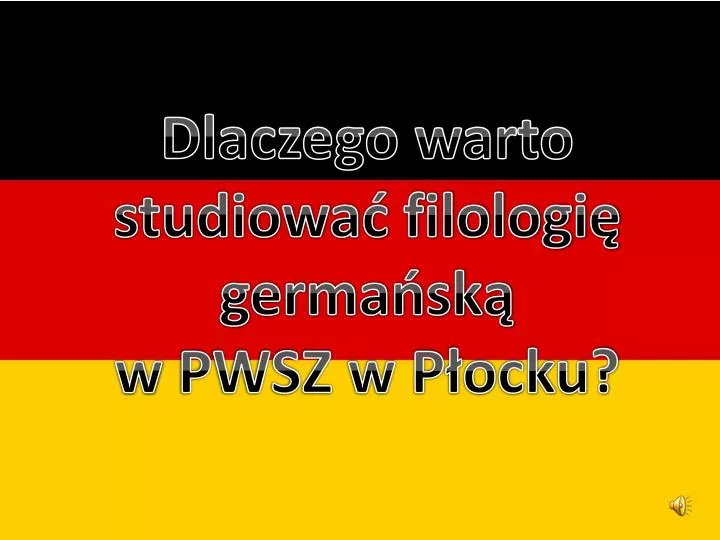 dlaczego warto studiowa filologi germa sk w pwsz w p ocku