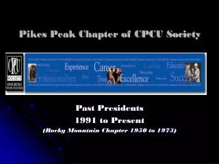 Pikes Peak Chapter of CPCU Society
