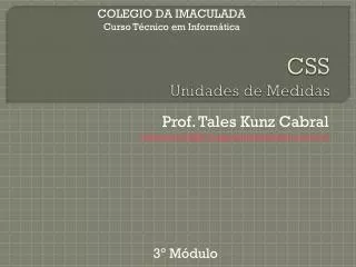 css unidades de medidas