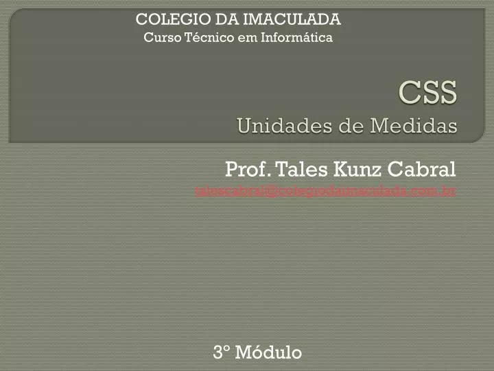 css unidades de medidas