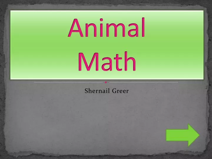animal math