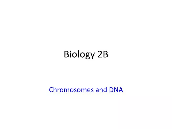 biology 2b