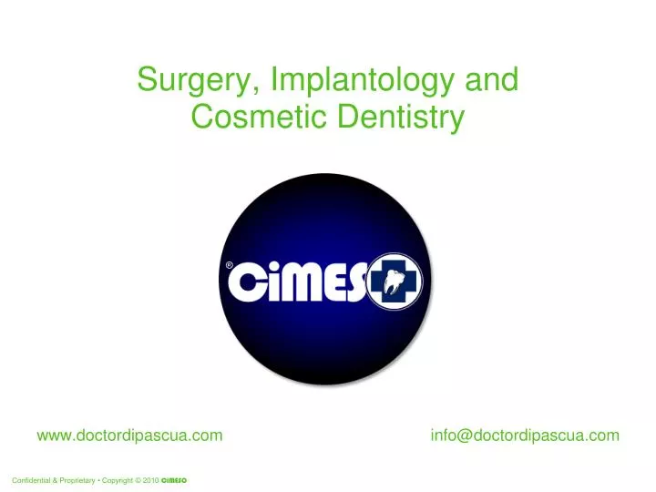 surgery implantology and cosmetic dentistry
