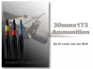 30mmx173 Ammunition By Dr Louis van der Walt
