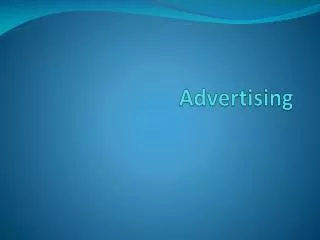 Advertising