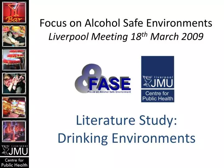 literature study drinking environments