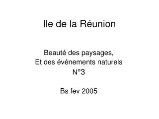 ile de la r union