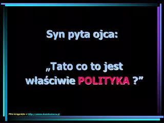 syn pyta ojca