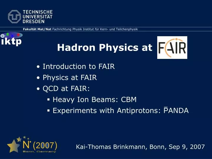 hadron physics at