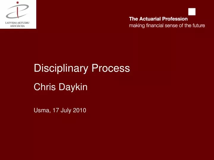 disciplinary process chris daykin