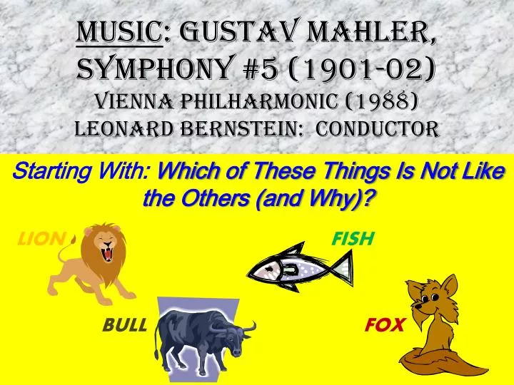 music gustav mahler symphony 5 1901 02 vienna philharmonic 1988 leonard bernstein conductor