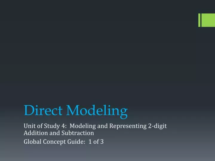 direct modeling