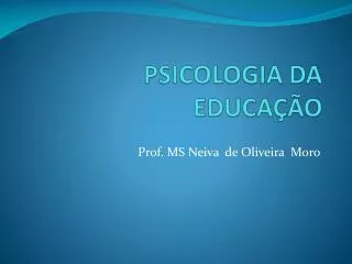 psicologia da educa o
