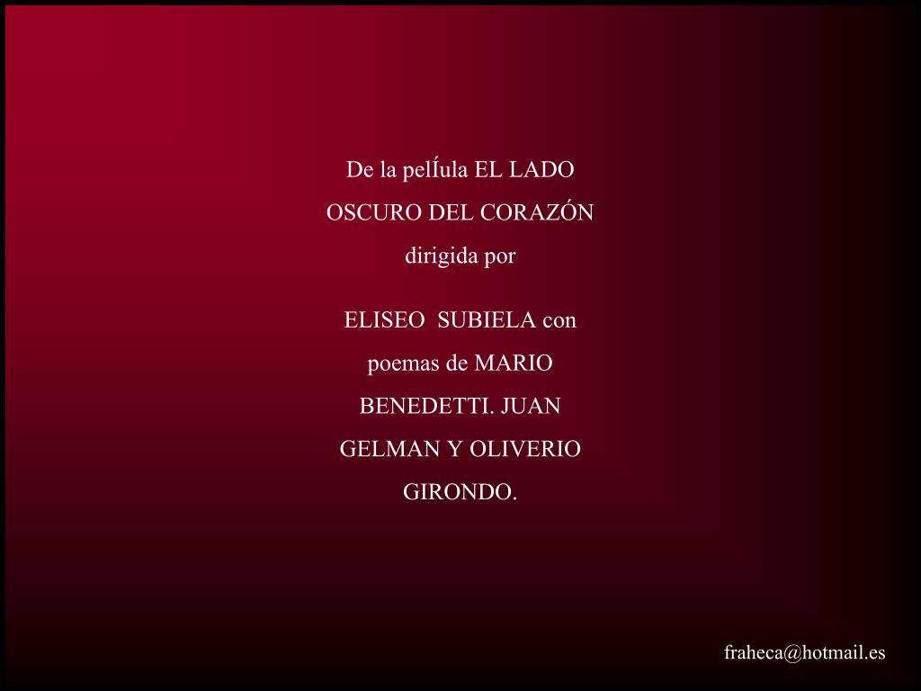 PPT - EL LADO OSCURO DEL CORAZÓN PowerPoint Presentation, free download