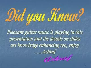 Did you Know?