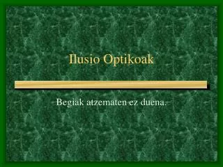 ilusio optikoak