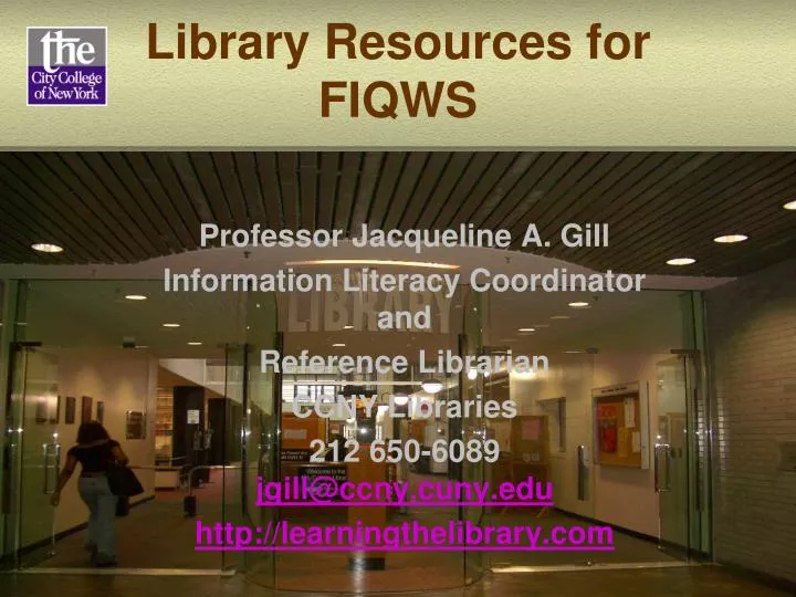 library resources for fiqws