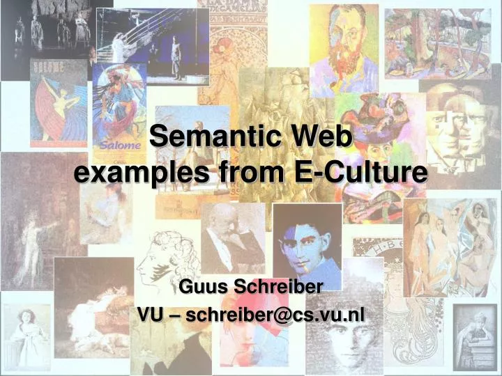 semantic web examples from e culture