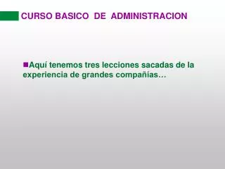 curso basico de administracion