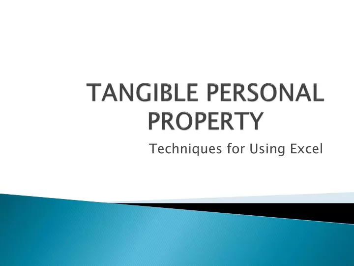 tangible personal property