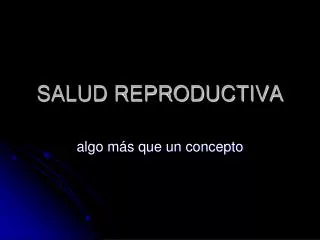 salud reproductiva