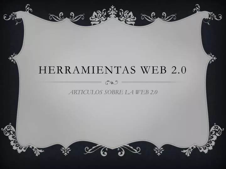 herramientas web 2 0