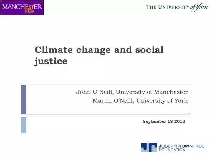 climate change and social justice