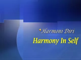 Harmoni Diri